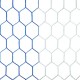 Plasa pentru poarta de fotbal albastru cu alb 7.5m x 2.5m - fir 3,5mm -1023-42